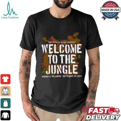 Auburn Vs Oklahoma First Regular Season Showdown 2024 Welcome To The Jungle Shirt