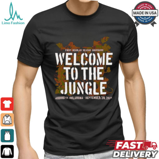 Auburn Vs Oklahoma First Regular Season Showdown 2024 Welcome To The Jungle Shirt