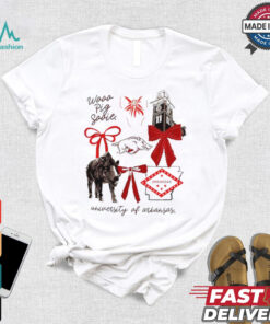 Awesome University Of Arkansas Razorbacks wooo pig sooie Coquette Aesthetic shirt