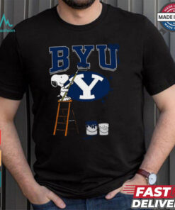 BYU Snoopy Painting Shirt, hoodie, sweater, long sleeve and tank top BYU Snoopy Painting Shirt