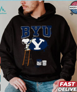 BYU Snoopy Painting Shirt, hoodie, sweater, long sleeve and tank top BYU Snoopy Painting Shirt