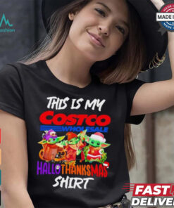 Baby Yoda Costco This Is My Hallothanksmas Shirt