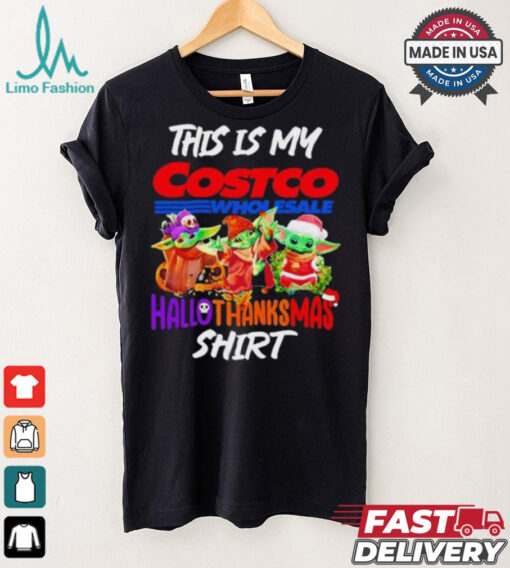 Baby Yoda Costco This Is My Hallothanksmas Shirt