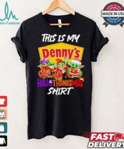 Baby Yoda Denny’s This Is My Hallothanksmas Shirt