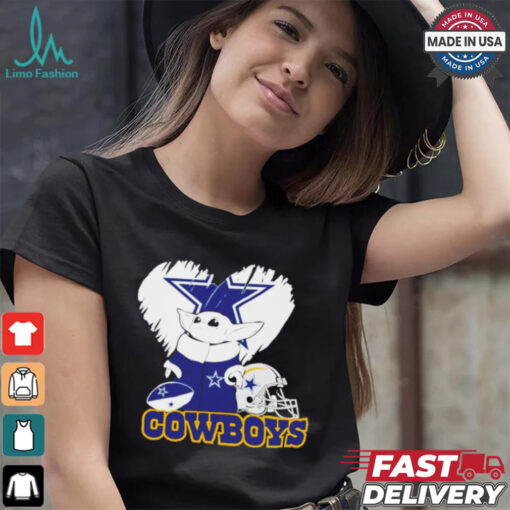 Baby Yoda Star Wars X Dallas Cowboy NFL football season 2024 shirt