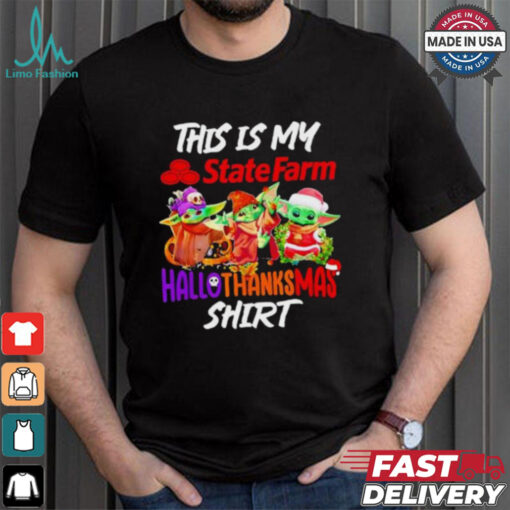Baby Yoda State Farm This Is My Hallothanksmas Shirt