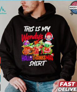 Baby Yoda Wendy’s This Is My Hallothanksmas Shirt