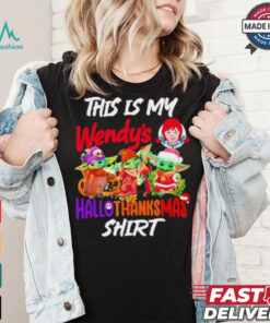 Baby Yoda Wendy’s This Is My Hallothanksmas Shirt
