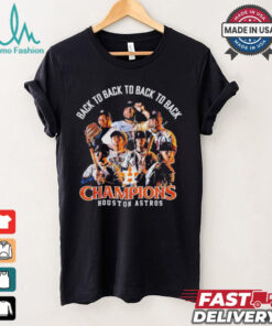 Back 2 Back 2 Back 2 Back Houston Astros 2024 American League West Champions Shirt