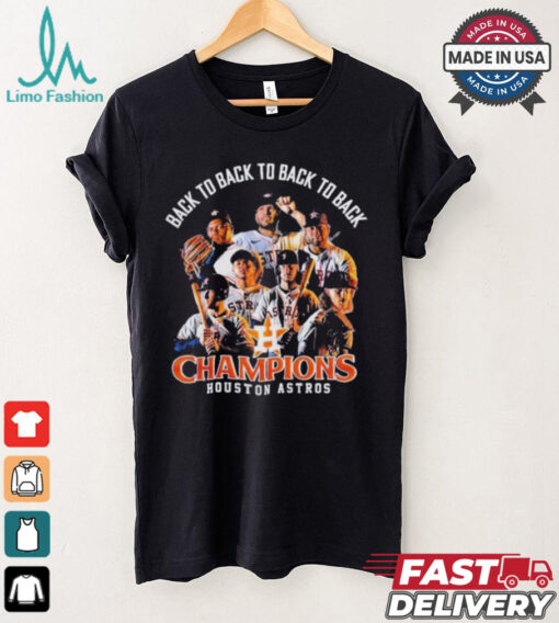 Back 2 Back 2 Back 2 Back Houston Astros 2024 American League West Champions Shirt