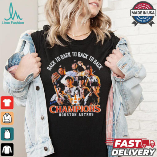 Back 2 Back 2 Back 2 Back Houston Astros 2024 American League West Champions Shirt