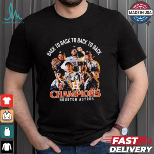 Back 2 Back 2 Back 2 Back Houston Astros 2024 American League West Champions Shirt