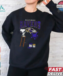 Baltimore Ravens Snoopy Painting Shirt