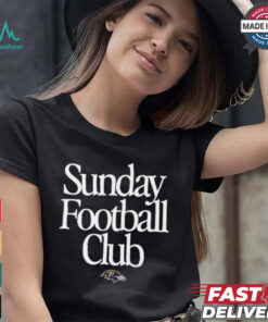 Baltimore Ravens Sunday Football Club Heavyweight T Shirt