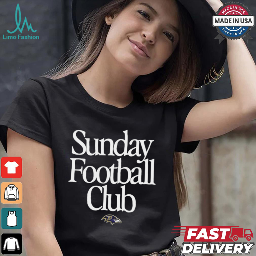 Baltimore Ravens Sunday Football Club Heavyweight T Shirt Baltimore Ravens Sunday Football Club Heavyweight T Shirt