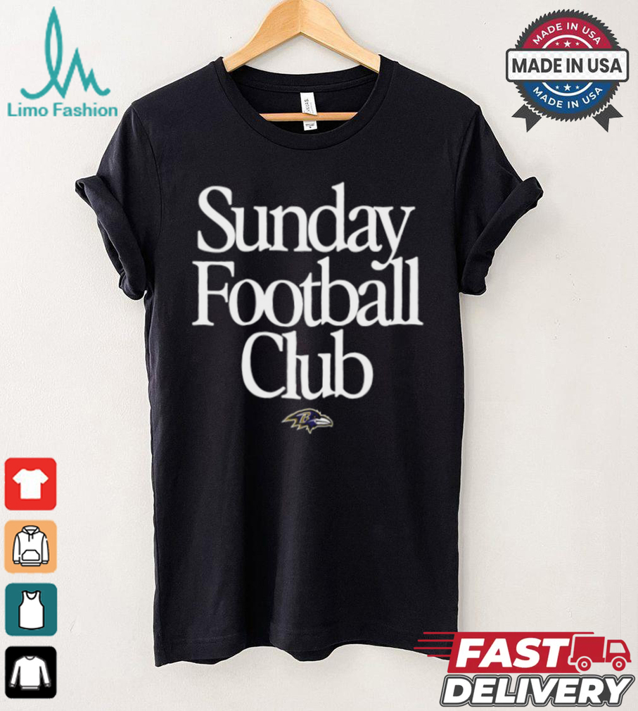 Baltimore Ravens Sunday Football Club Heavyweight T Shirt Baltimore Ravens Sunday Football Club Heavyweight T Shirt
