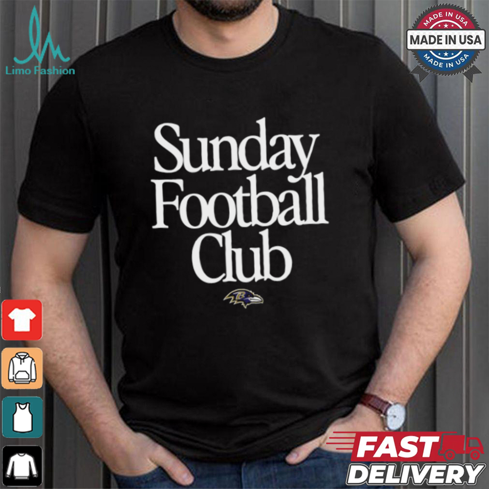 Baltimore Ravens Sunday Football Club Heavyweight T Shirt Baltimore Ravens Sunday Football Club Heavyweight T Shirt