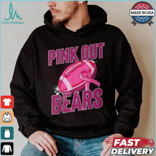 Bears Pink Out Football Tackle Breast Cancer T Shirt