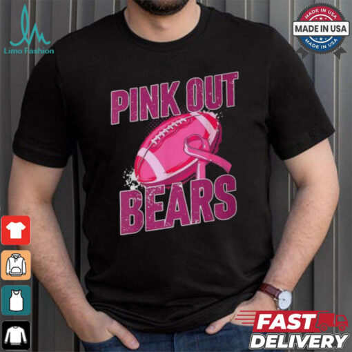 Bears Pink Out Football Tackle Breast Cancer T Shirt