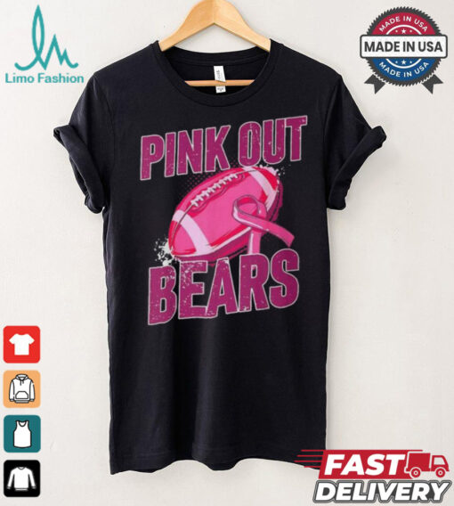 Bears Pink Out Football Tackle Breast Cancer T Shirt