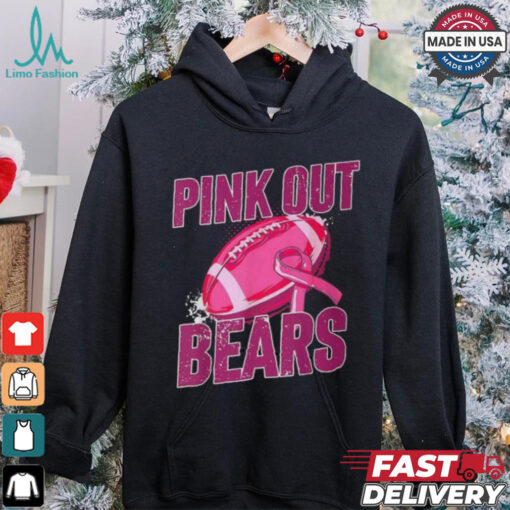Bears Pink Out Football Tackle Breast Cancer T Shirt