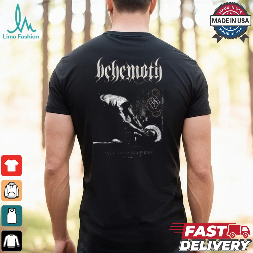 Behemoth Through Fire We Walk 30 Years Of Blasphemy Two Sides Unisex T Shirt Behemoth Through Fire We Walk 30 Years Of Blasphemy Two Sides Unisex T Shirt