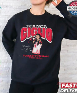 Bianca Giglio Youngstown State Volleyball Illustrated Signature Graphic t shirt