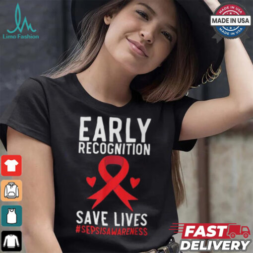 Blood Cancer Awareness Leukemia Lymphoma Myeloma Red Ribbon T Shirt