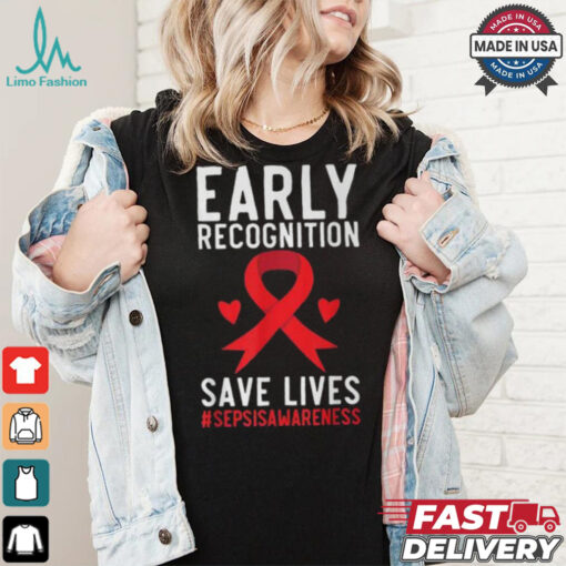 Blood Cancer Awareness Leukemia Lymphoma Myeloma Red Ribbon T Shirt