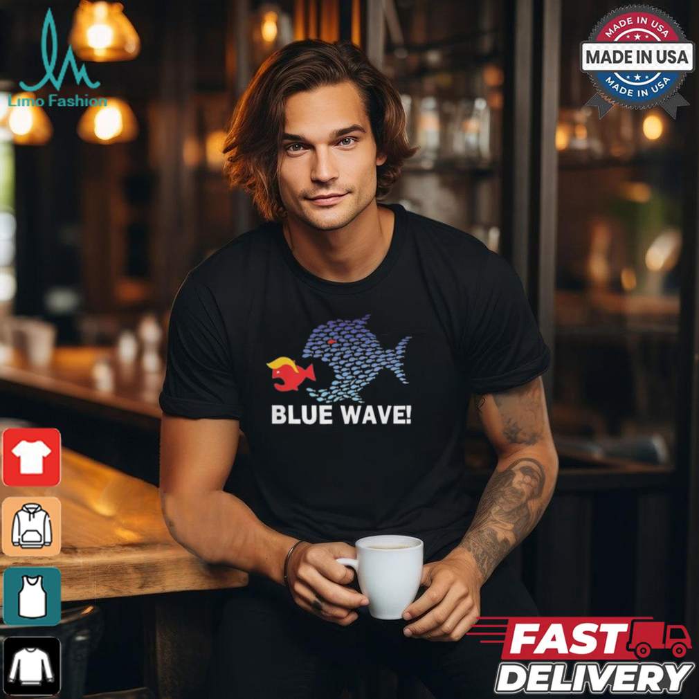 Blue Fish Eating Red Fish Blue Wave 2024 Shirt Blue Fish Eating Red Fish Blue Wave 2024 Shirt