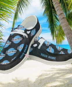 Blue Moon Custom Name Hey Dude Shoes