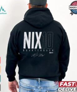 Bo Nix Nix 10 Denver Elite Quarterback Denver Broncos NFL Signature t shirt