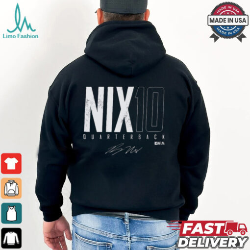 Bo Nix Nix 10 Denver Elite Quarterback Denver Broncos NFL Signature t shirt