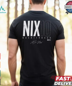 Bo Nix Nix 10 Denver Elite Quarterback Denver Broncos NFL Signature t shirt