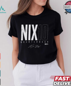 Bo Nix Nix 10 Denver Elite Quarterback Denver Broncos NFL Signature t shirt