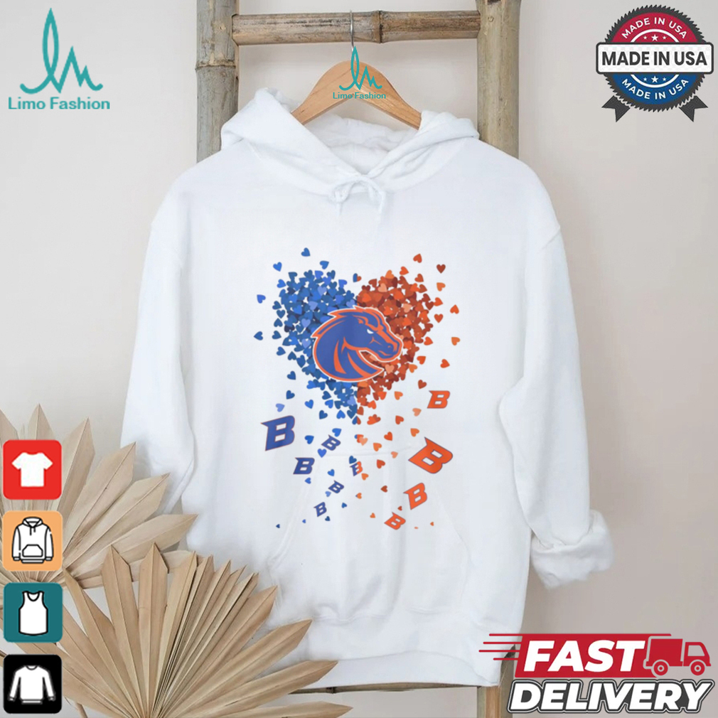 Boise State Broncos Heart Shirt Boise State Broncos Heart Shirt