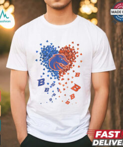 Boise State Broncos Heart Shirt, hoodie, sweater, long sleeve and tank top Boise State Broncos Heart Shirt