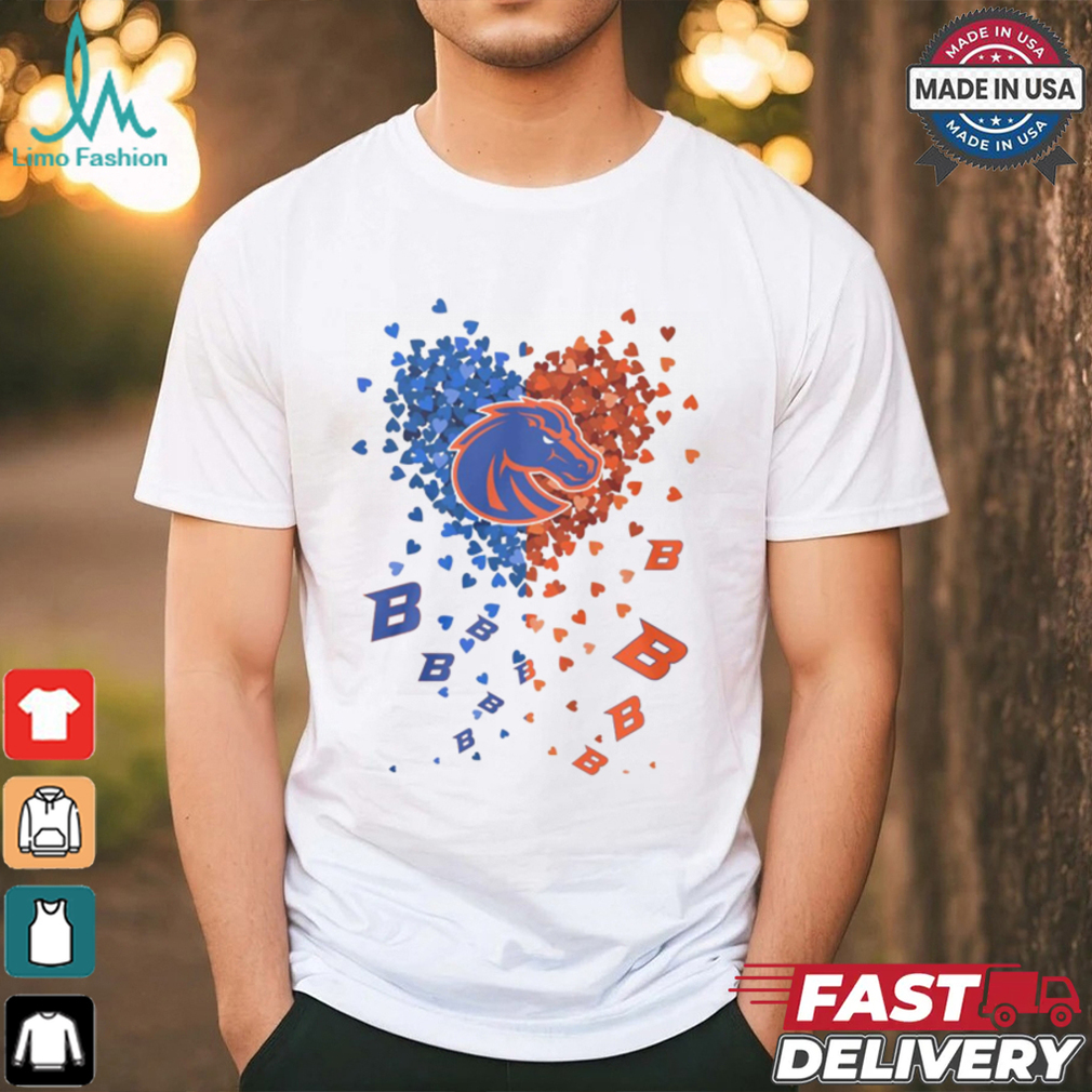 Boise State Broncos Heart Shirt Boise State Broncos Heart Shirt