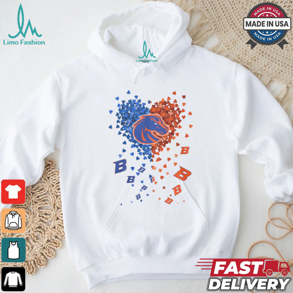 Boise State Broncos Heart Shirt Boise State Broncos Heart Shirt