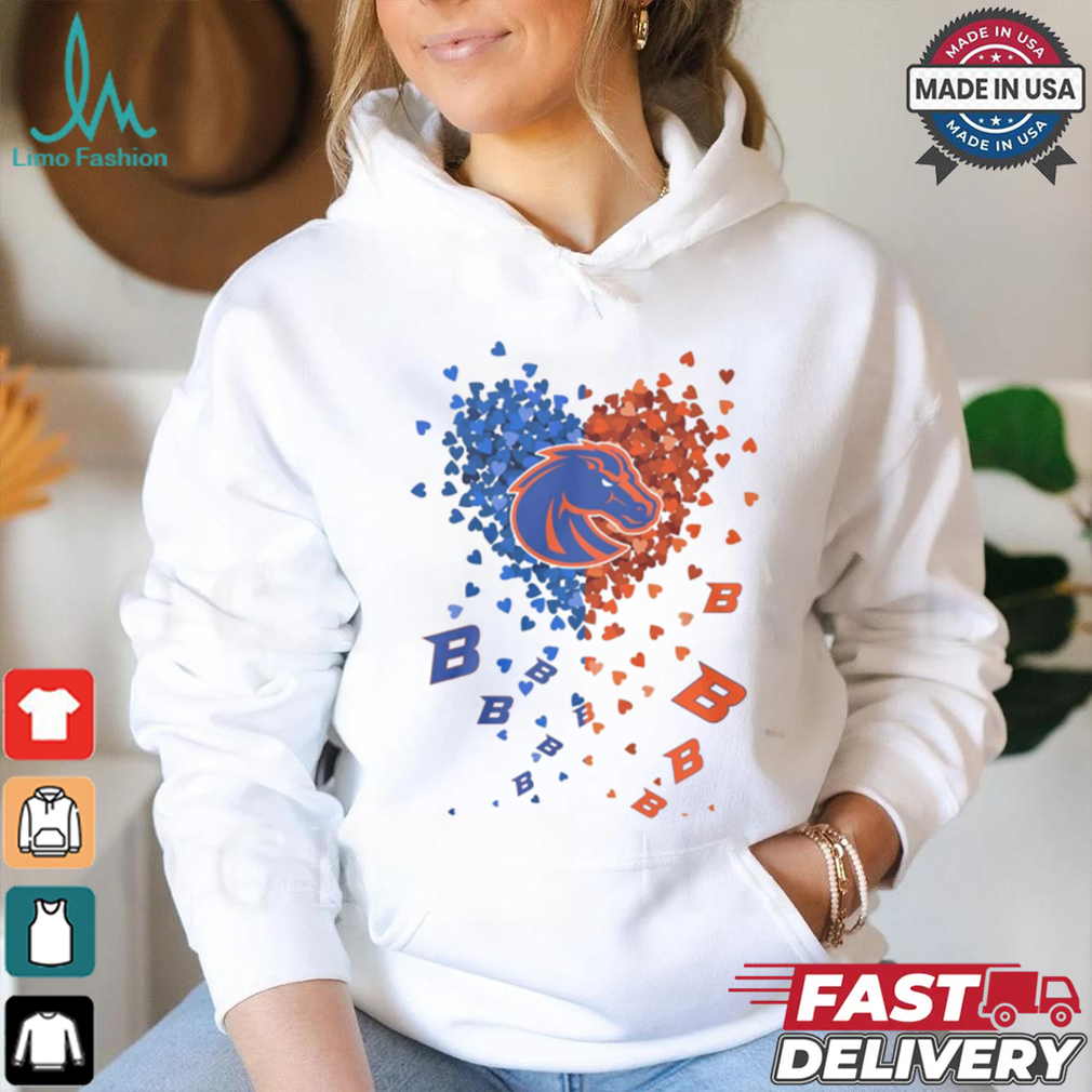 Boise State Broncos Heart Shirt Boise State Broncos Heart Shirt