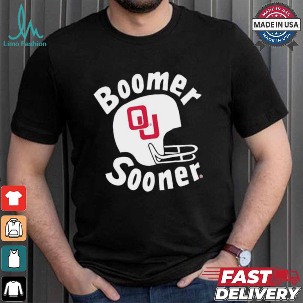 Boomer Sooner Oklahoma Sooners helmet shirt Boomer Sooner Oklahoma Sooners helmet shirt