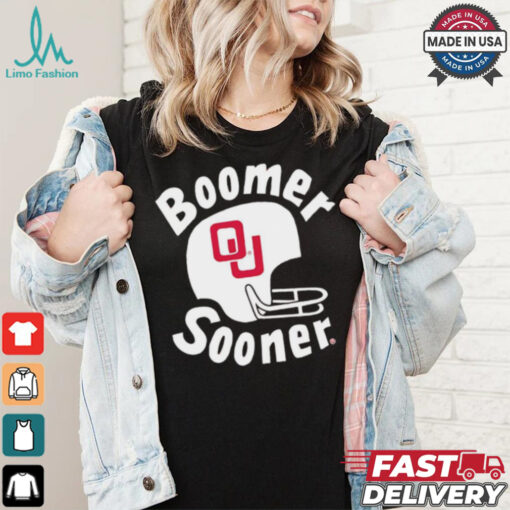 Boomer Sooner Oklahoma Sooners helmet shirt