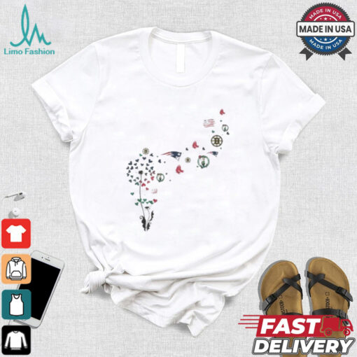 Boston Sports Teams Floral Dandelion Shirt