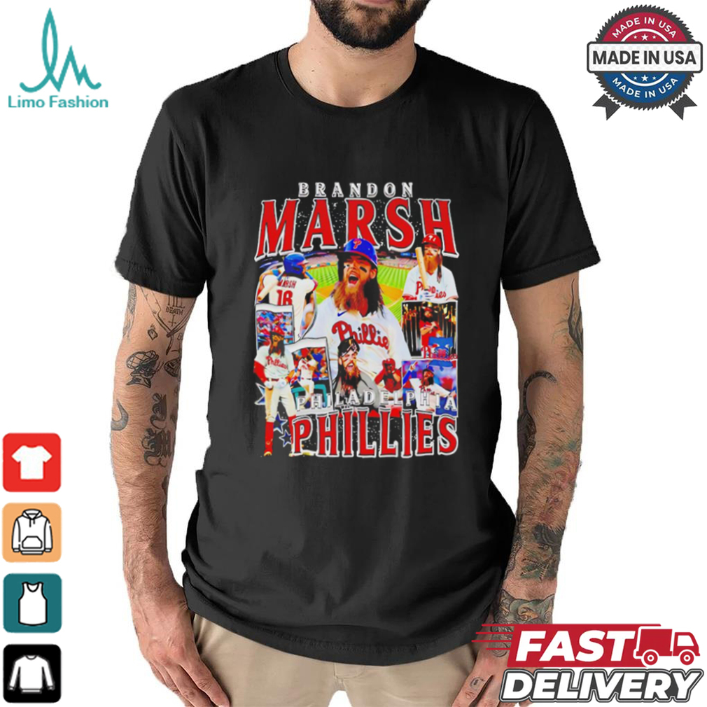 Brandon Marsh Philadelphia Phillies baseball graphic poster shirt Brandon Marsh Philadelphia Phillies baseball graphic poster shirt