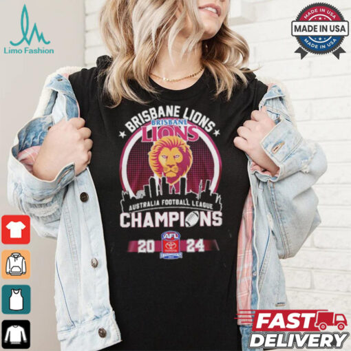 Brisbane Lions AFL Champions 2024 Skyline Shirt