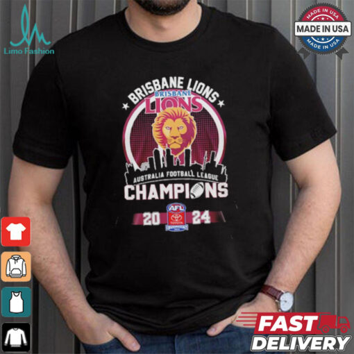 Brisbane Lions AFL Champions 2024 Skyline Shirt