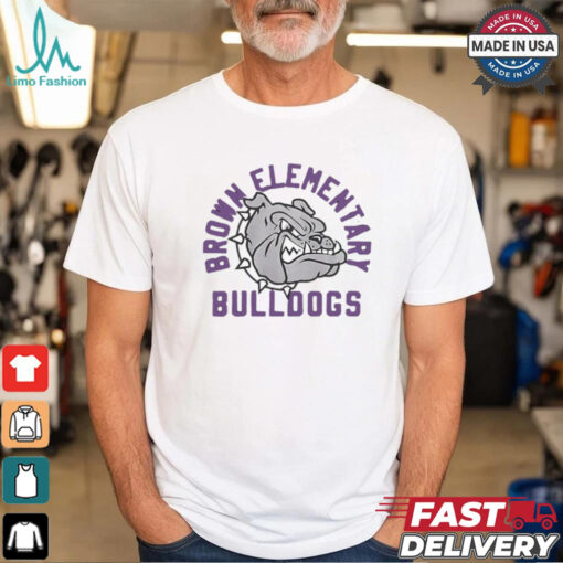 Brown Elementary Bulldogs logo shirt