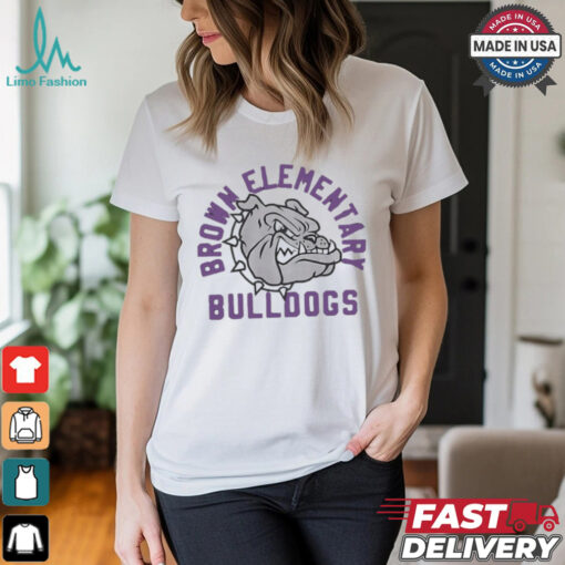 Brown Elementary Bulldogs logo shirt