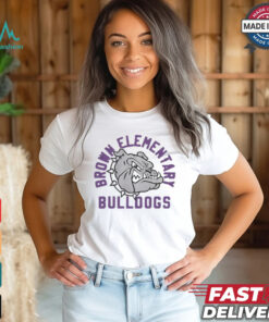 Brown Elementary Bulldogs logo shirt