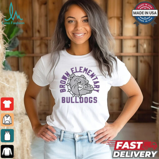 Brown Elementary Bulldogs logo shirt